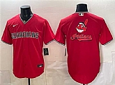 Men's Cleveland Guardians Team Big Logo Red Cool Base Stitched Jersey Dzhi,baseball caps,new era cap wholesale,wholesale hats