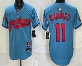 Men's Cleveland Guardians #11 Jose Ramirez Blue Limited Jersey,baseball caps,new era cap wholesale,wholesale hats