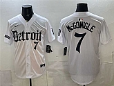 Men's Detroit Tigers #7 Kevin McGonigle 2026 White 'Motor Gothic Edition' Vapor Premier Limited Stitched Jersey Dzhi,baseball caps,new era cap wholesale,wholesale hats