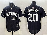 Men's Detroit Tigers #20 Spencer Torkelson 2026 Black 'Motor Gothic Edition' Vapor Premier Limited Stitched Jersey Dzhi,baseball caps,new era cap wholesale,wholesale hats