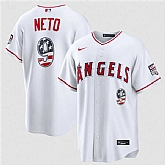 Men's Los Angeles Angels #9 Zach Neto 2026 White USA 250 Fourth of July Home Stadium Stitched Jersey Dzhi,baseball caps,new era cap wholesale,wholesale hats