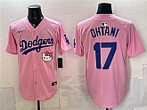 Men's Los Angeles Dodgers #17 Shohei Ohtani Pink 2025 Hello Kitty Vapor Limited Stitched Jersey,baseball caps,new era cap wholesale,wholesale hats