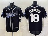 Men's Los Angeles Dodgers #18 Yoshinobu Yamamoto B2B Champs 2026 Black Out Style Vapor Limited Stitched Jersey,baseball caps,new era cap wholesale,wholesale hats