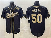 Men's Los Angeles Dodgers #50 Mookie Betts Black Military Appreciation Game Day Stitched Jersey Dzhi,baseball caps,new era cap wholesale,wholesale hats