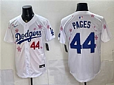 Men's Los Angeles Dodgers #44 Andy Pages White 2025 Tokyo Series Limited Stitched Jersey,baseball caps,new era cap wholesale,wholesale hats