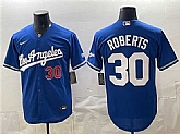 Men's Los Angeles Dodgers #30 Dave Roberts Royal Alternate Stadium Stitched Jersey,baseball caps,new era cap wholesale,wholesale hats