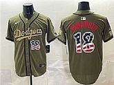 Men's Los Angeles Dodgers #18 Yoshinobu Yamamoto Olive 2026 Armed Forces Day USA 250 Fourth of July Stitched Jersey Dzhi,baseball caps,new era cap wholesale,wholesale hats