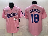 Men's Los Angeles Dodgers #18 Yoshinobu Yamamoto Pink 2025 Hello Kitty Vapor Limited Stitched Jersey,baseball caps,new era cap wholesale,wholesale hats