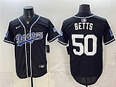 Men's Los Angeles Dodgers #50 Mookie Betts B2B Champs 2026 Black Out Style Vapor Limited Stitched Jersey,baseball caps,new era cap wholesale,wholesale hats