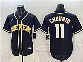 Men's Milwaukee Brewers #11 Jackson Chourio 2026 Fashion Replica Black Out Stitched Jersey,baseball caps,new era cap wholesale,wholesale hats