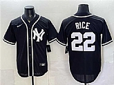Men's New York Yankees #22 Ben Rice 2026 Fashion Replica Black Out Stitched Jersey,baseball caps,new era cap wholesale,wholesale hats