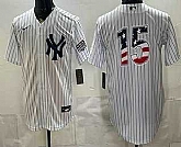Men's New York Yankees #15 Thurman Munson White 2026 USA 250 Fourth of July Home Stadium Stitched Jersey Dzhi,baseball caps,new era cap wholesale,wholesale hats