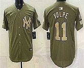 Men's New York Yankees #11 Anthony Volpe Olive 2026 Armed Forces Day Jersey Dzhi,baseball caps,new era cap wholesale,wholesale hats