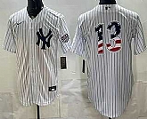 Men's New York Yankees #13 Jazz Chisholm Jr White 2026 USA 250 Fourth of July Home Stadium Stitched Jersey Dzhi,baseball caps,new era cap wholesale,wholesale hats