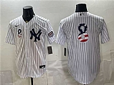 Men's New York Yankees #8 Yogi Berra White 2026 USA 250 Fourth of July Home Stadium Stitched Baseball Jersey Dzhi,baseball caps,new era cap wholesale,wholesale hats