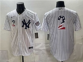 Men's New York Yankees #2 Derek Jeter White 2026 USA 250 Fourth of July Home Stadium Stitched Baseball Jersey Dzhi,baseball caps,new era cap wholesale,wholesale hats
