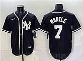 Men's New York Yankees #7 Mickey Mantle 2026 Fashion Replica Black Out Stitched Jersey,baseball caps,new era cap wholesale,wholesale hats