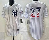Men's New York Yankees #27 Giancarlo Stanton White 2026 USA 250 Fourth of July Home Stadium Stitched Jersey Dzhi,baseball caps,new era cap wholesale,wholesale hats