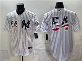 Men's New York Yankees #54 Max Fried White 2026 USA 250 Fourth of July Home Stadium Stitched Baseball Jersey Dzhi,baseball caps,new era cap wholesale,wholesale hats