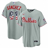 Men's Philadelphia Phillies #61 Jhoan Duran Gray USA 250 Fourth of July Home Stitched Jersey Dzhi,baseball caps,new era cap wholesale,wholesale hats