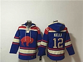 Men's Buffalo Bills #12 Jim Kelly Royal Ageless Must-Have Lace-Up Pullover Hoodie,baseball caps,new era cap wholesale,wholesale hats