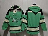 Men's Philadelphia Eagles Blank Green Ageless Must-Have Lace-Up Pullover Hoodie,baseball caps,new era cap wholesale,wholesale hats