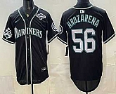 Men's Seattle Mariners #56 Randy Arozarena 50th Black Out Style Vapor Premier Limited Jersey Dzhi,baseball caps,new era cap wholesale,wholesale hats