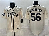 Men's Seattle Mariners #56 Randy Arozarena Cream 50th Anniversary Alternate Stitched Jersey,baseball caps,new era cap wholesale,wholesale hats