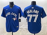 Men's Toronto Blue Jays #77 Louis Varland Royal 2025 Limited Stitched Jersey,baseball caps,new era cap wholesale,wholesale hats