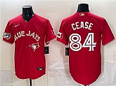 Men's Toronto Blue Jays #84 Dylan Cease Red 50 Seasons Patch Stitched Jersey,baseball caps,new era cap wholesale,wholesale hats