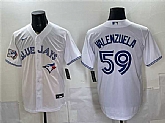 Men's Toronto Blue Jays #59 Brandon Valenzuela White 50 Seasons Patch Stitched Jersey,baseball caps,new era cap wholesale,wholesale hats