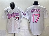 Women's Los Angeles Dodgers #17 Shohei Ohtani White 2025 Hello Kitty Vapor Limited Stitched Jersey(Run Small) Dzhi,baseball caps,new era cap wholesale,wholesale hats