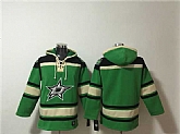 Men's Dallas Stars Blank Black Green Lace-Up Pullover Hoodie,baseball caps,new era cap wholesale,wholesale hats