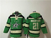 Men's Dallas Stars #21 Jason Robertson Green Lace-Up Pullover Hoodie,baseball caps,new era cap wholesale,wholesale hats