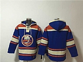 Men's New York Islanders Blank Royal Ageless Must-Have Lace-Up Pullover Hoodie,baseball caps,new era cap wholesale,wholesale hats