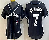 Women's Toronto Blue Jays #7 Kazuma Okamoto 2026 Black Fashion Cool Base Jersey,baseball caps,new era cap wholesale,wholesale hats