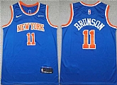 Men's New Yok Knicks #11 Jalen Brunson Blue Icon Edition Edition Stitched Basketball Jersey,baseball caps,new era cap wholesale,wholesale hats