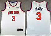Men's New Yok Knicks #3 Josh Hart White Association Edition Stitched Basketball Jersey,baseball caps,new era cap wholesale,wholesale hats