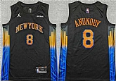 Men's New Yok Knicks #8 OG Anunoby Statement Edition Stitched Jersey,baseball caps,new era cap wholesale,wholesale hats