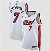 Men's Miami Heat #7 Giannis Antetokounmpo White 2026 Association Edition Swingman Stitched Jersey Dzhi,baseball caps,new era cap wholesale,wholesale hats
