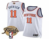 Men's New Yok Knicks #11 Jalen Brunson White 2026 Finals Patch Icon Edition Stitched Jersey Dzhi,baseball caps,new era cap wholesale,wholesale hats