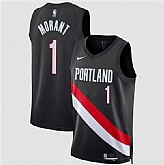 Men's Portland Trail Blazers #1 Ja Morant Black 2026 Icon Edition Stitched Basketball Jersey Dzhi,baseball caps,new era cap wholesale,wholesale hats