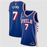 Men's Philadelphia 76ers #7 Jaylen Brown Royal 2026 Icon Edition Stitched Jersey Dzhi,baseball caps,new era cap wholesale,wholesale hats