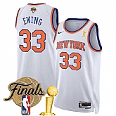 New Yok Knicks #33 Patrick Ewing White 2026 Finals Patch Association Edition Stitched Basketball Jersey Dzhi,baseball caps,new era cap wholesale,wholesale hats