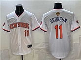 Men's New York Knicks #11 Jalen Brunson White 2026 Finals Patch Stitched Jersey Dzhi,baseball caps,new era cap wholesale,wholesale hats