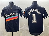 Men's San Antonio Spurs #1 Victor Wembanyama Black Stitched Jersey Dzhi,baseball caps,new era cap wholesale,wholesale hats