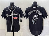 Men's San Antonio Spurs Team Big Logo Black Stitched Jersey Dzhi,baseball caps,new era cap wholesale,wholesale hats