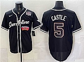 Men's San Antonio Spurs #5 Stephon Castle Black USA 250' Patch Stitched Jersey Dzhi,baseball caps,new era cap wholesale,wholesale hats