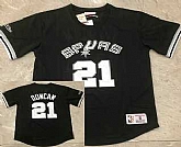 Men's San Antonio Spurs #21 Tim Duncan Black Short-Sleeved Swingman Stitched Throwback Jersey Dzhi,baseball caps,new era cap wholesale,wholesale hats