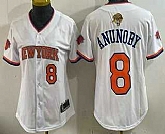 Women's New Yok Knicks #8 OG Anunoby White 2026 Finals Patch Stitched Jersey Dzhi,baseball caps,new era cap wholesale,wholesale hats
